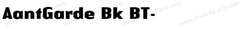 AantGarde Bk BT字体转换